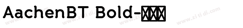 AachenBT Bold字体转换